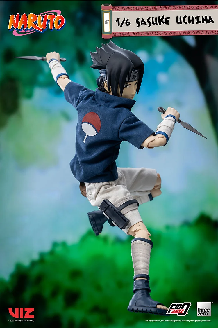 Pre-order Threezero 3Z0261 Naruto FigZero 1/6 Action Figure Sasuke