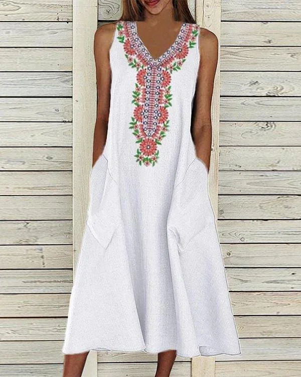 Crew Neck Women Dresses A-Line Daily Dresses
