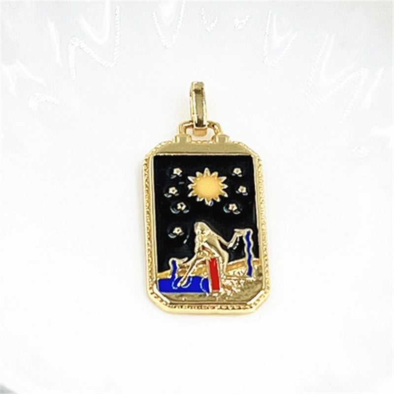 1 Piece Minimalist Star Copper Chain Pendant Necklace