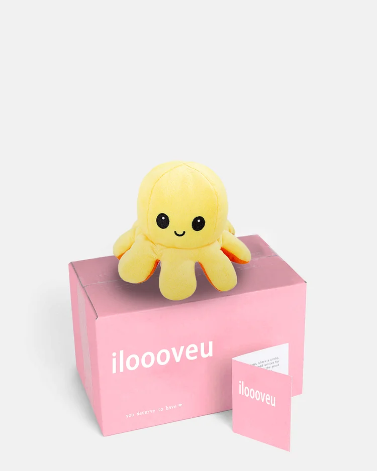 Yellow Cute Flip Octopus