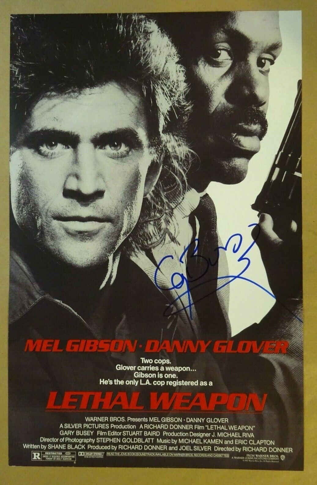 Signed GARY BUSEY Autographed LETHAL WEAPON Photo Poster paintinggraph 11x17