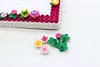 Bloom Flower DIY Building Block Photo Frame Kit,Creative Handmade Assembled Photo Frame Handmade Craft Gift Home Tabletop Display Decor