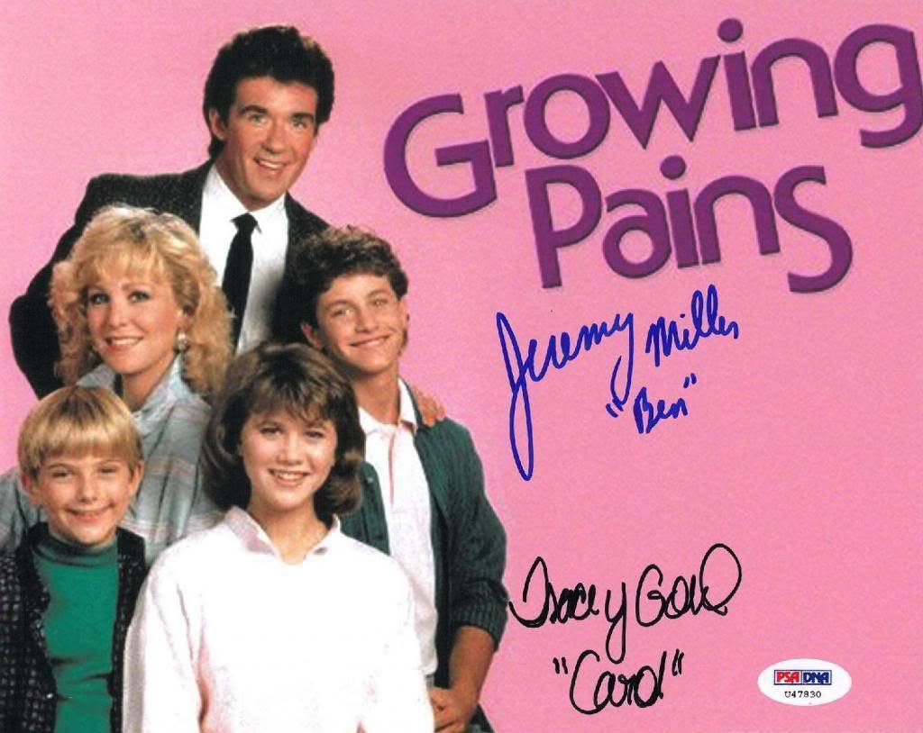 Tracey Gold & Jeremy Miller Signed Growing Pains 8x10 Photo Poster painting PSA/DNA #U47830