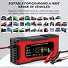 12V 6A Car Battery Charger LCD Display Car Battery Maintainer for Car Motorcycle