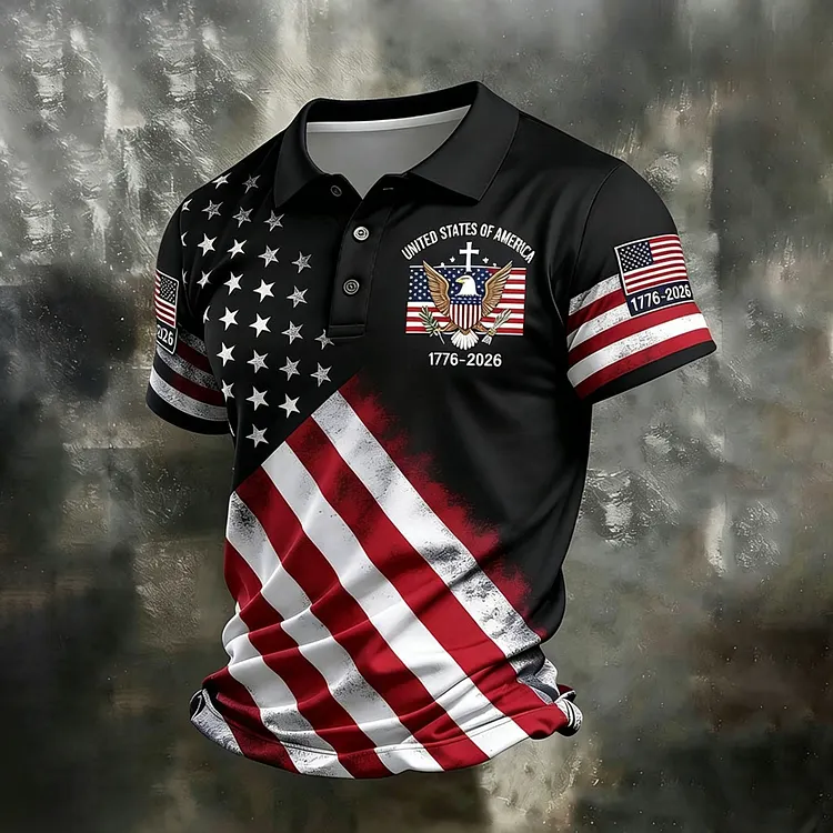 Men's United States Of America 1776-2026 Polo Shirt
