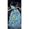 5D DIY Diamond Peacock Full Round Drill Mosaic Wall Picture of Rhinestone