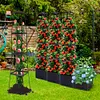 4 Tier Planter Stake Tower with Trellis Tomato Cage Self Watering Indoor Outdoor