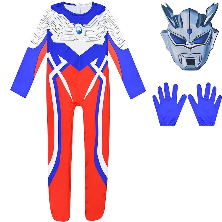 Mayoulove Boys Ultraman Zero Kids Halloween Cosplay Party School Play Costume-Mayoulove