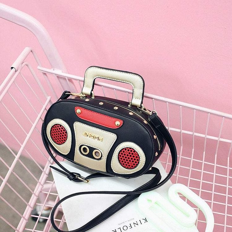 Leather Radio Shoulder Bag