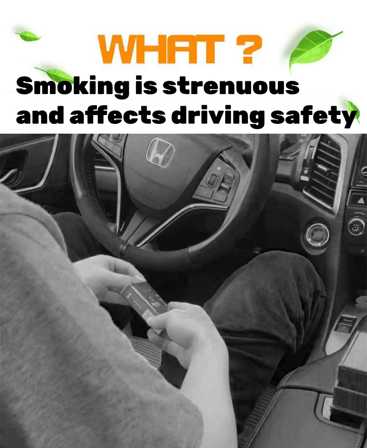 Automatic bouncing wood grain car cigarette box