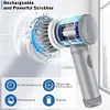 Electric Cleaning Brush USB Charging Waterproof Brush for Car Kitchen Bathroom