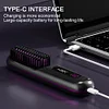 Cordless Hair Straightening Brush Straightener Rechargeable Hot Brush