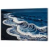 uk.everydayedeals DIY Pearl Painting With Frame - Handmade Self-Adhesive Pearls - Waves(20*30cm)