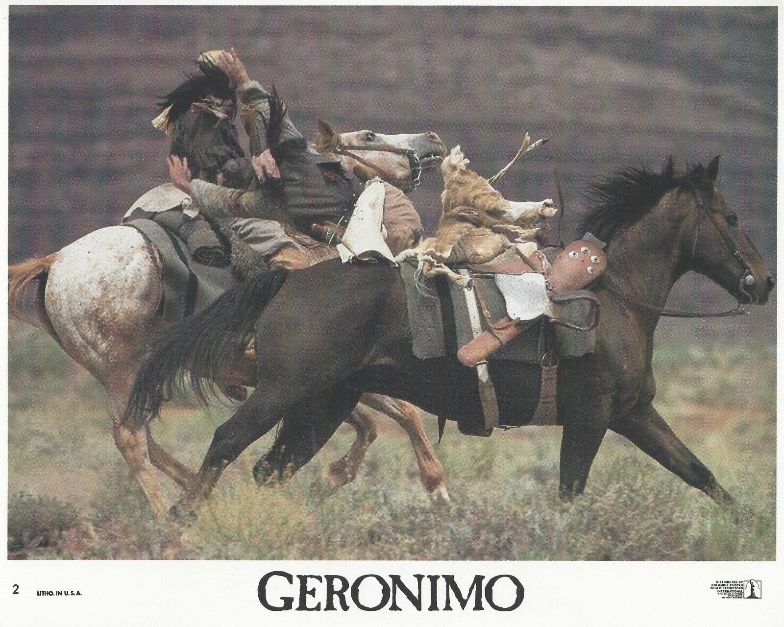 Geronimo Original 8x10 Lobby Card Poster Photo Poster painting 1993 #2 Patrick Hackman Duvall