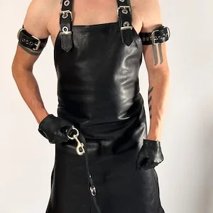 pornhint Pornhint Leather Apron with Leather Lined inside