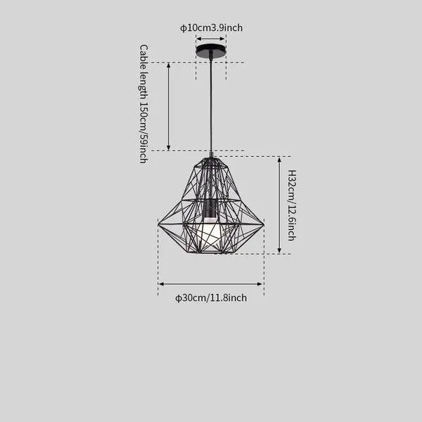 Cage Light Frame Pendant Lamp mysite