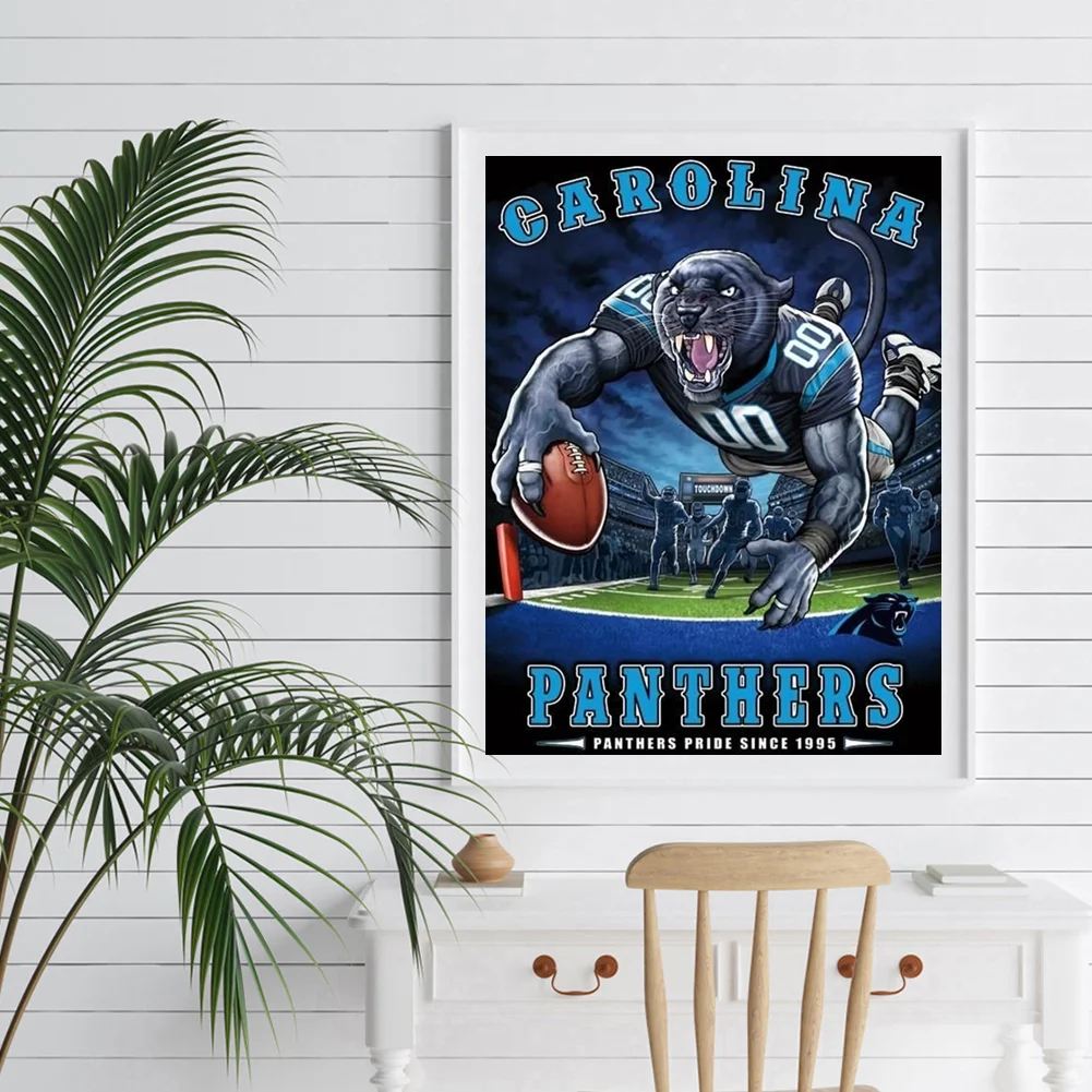 5D DIY Diamond Painting Rugby Abstract Full Round Drill Mosaic Picture Kit