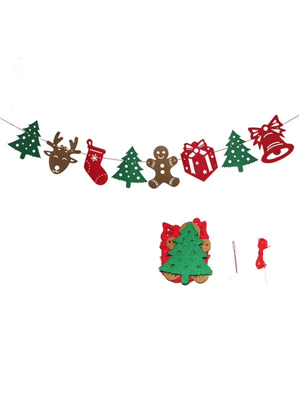 Christmas Banner Holiday Wall Hanging Decoration-elleschic
