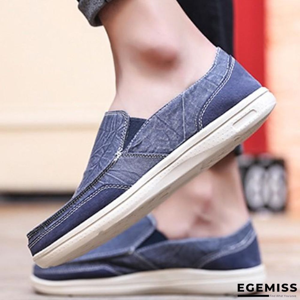 Men's Summer Daily Sneakers Mesh Black / Dark Blue / Gray | EGEMISS
