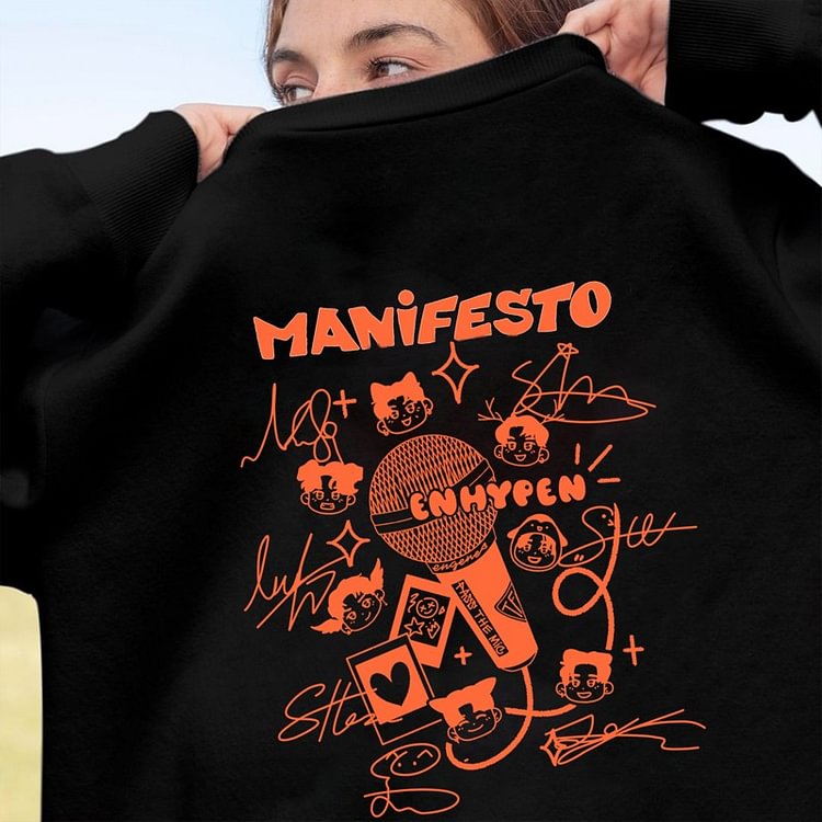 ENHYPEN Manifesto 2022 World Tour Sweatshirt
