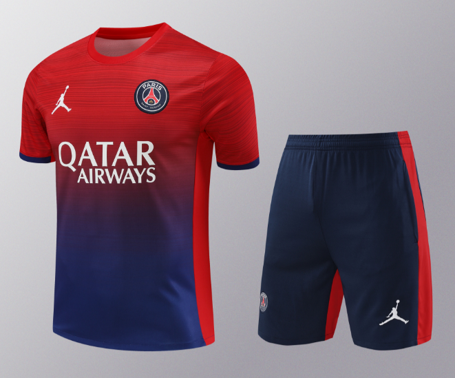 24/25 PSG Paris Saint Germain Short Sleeve Training Kit Thai Quality