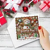 (US Only)6PCS DIY Diamond Art Christmas Greeting Cards Xmas Design Diamond Art Cards