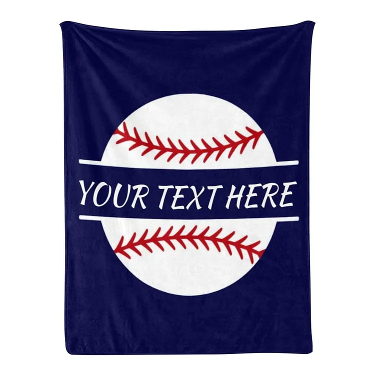 Personalized Baseball Blanket for Comfort & Unique| BKKid186
