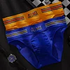 Men's Sexy Color Stripe Seamless Low Waist Letter Briefs