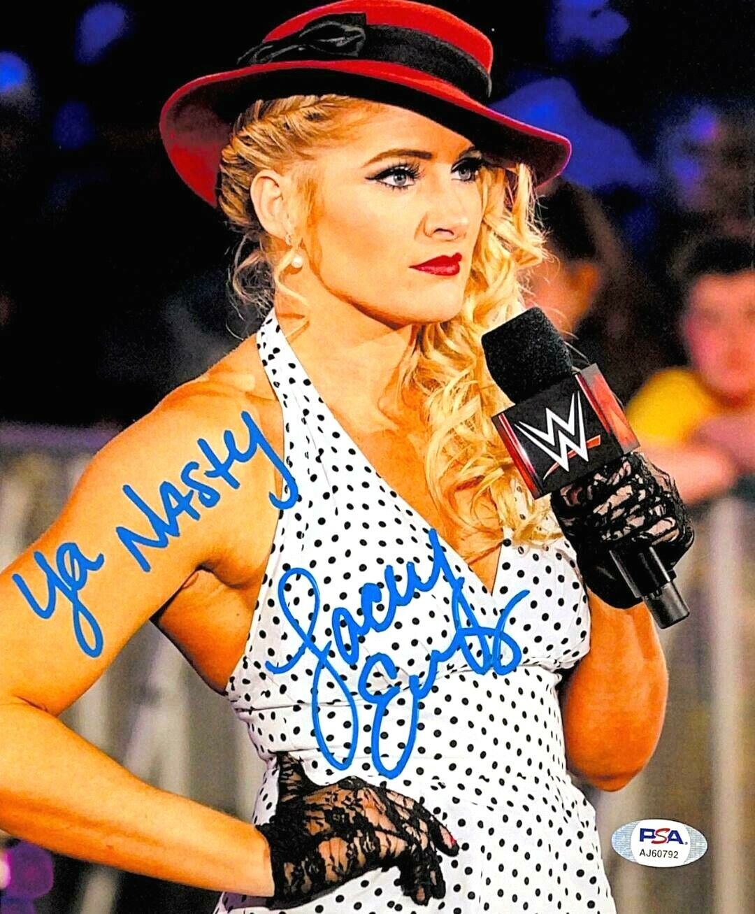 WWE LACEY EVANS HAND SIGNED AUTOGRAPHED 8X10 Photo Poster painting WITH PROOF & PSA DNA COA 10