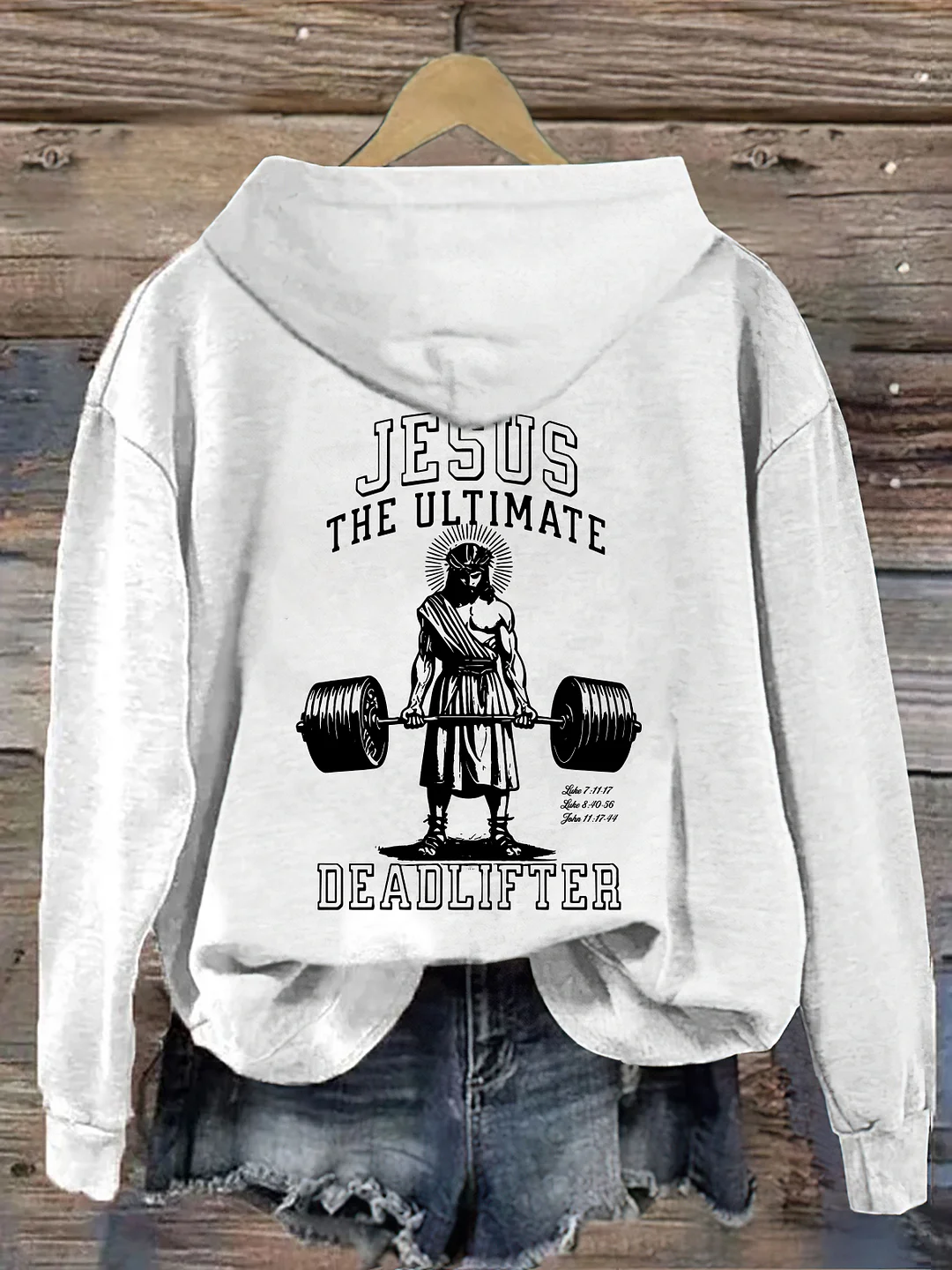 Vintage Jesus Ultimate Deadlifter Hoodie