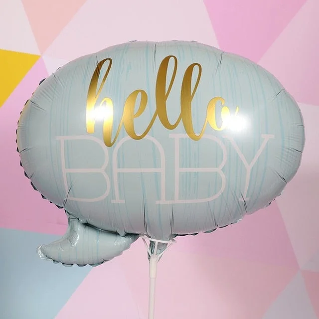 Christmas Gift Baby Shower Foil Balloons Baby Girl Baby Boy It's a Girl It's a Boy Hello Baby Helium Balloon Bow Ballonnen Kids Party Ballons