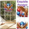 (US Only)Independence Day Eagle 2D Flat DIY Diamond Art Pendant Wall Decor for Home