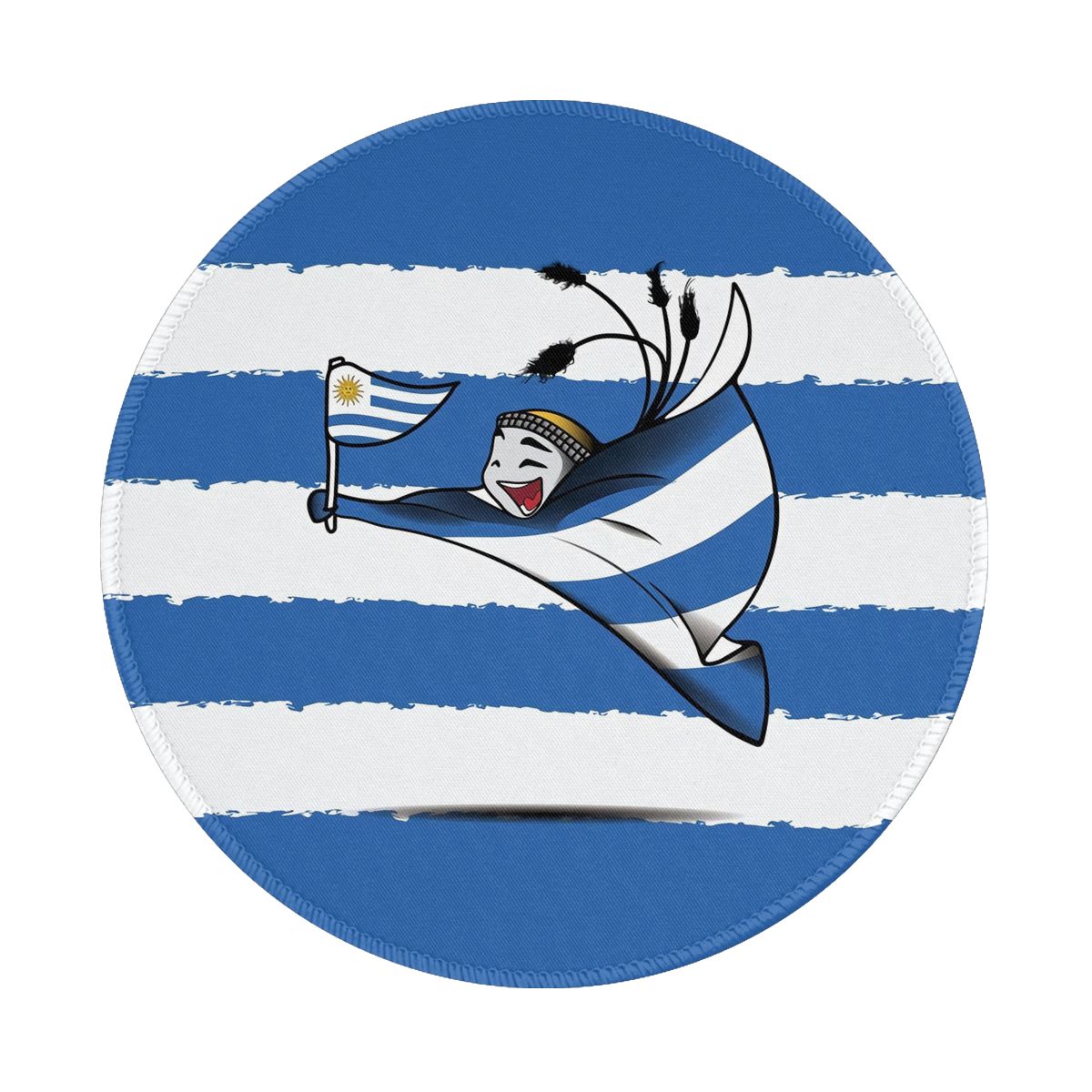 Uruguay World Cup 2022 Mascot Non-Slip Rubber Round Mouse Pad