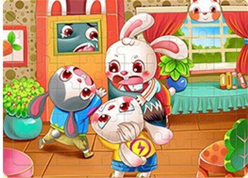 Puzzles Toddler(3-6years) Cartoon Wood Toys