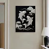 Peinture DIY en perles koi pour d&eacute;coration int&eacute;rieure peinture d&rsquo;art perl&eacute; 30x40cm avec cadre