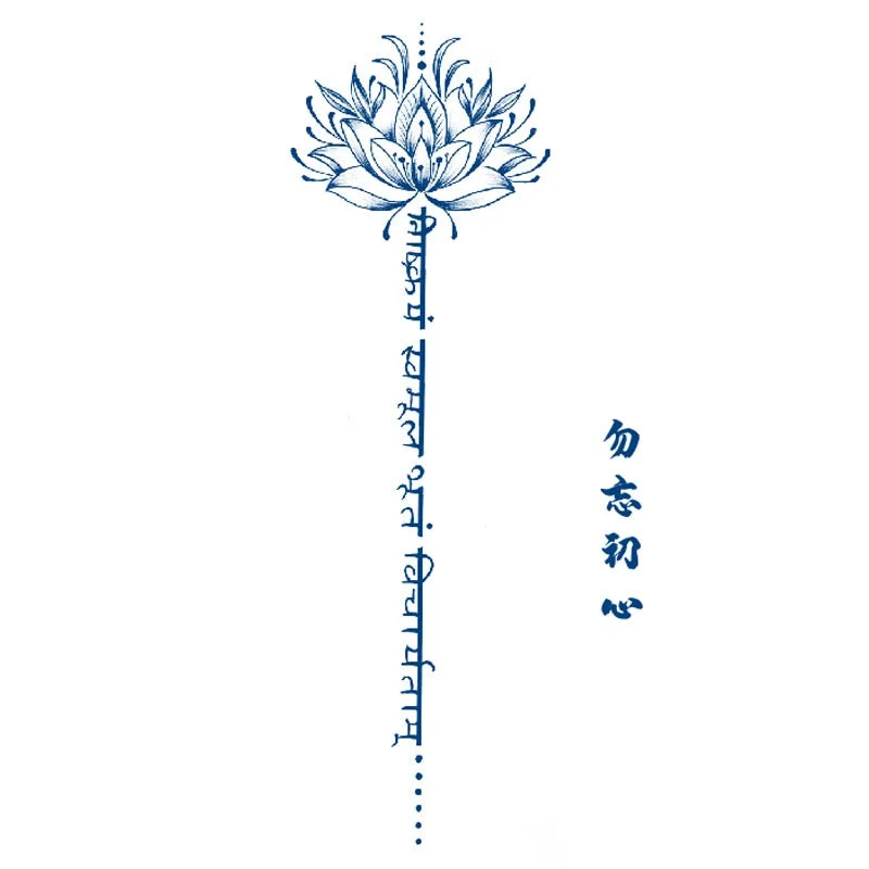 Semi-permanent Waterproof Temporary Tattoo Sexy flowers Body Art Tattoo Sticker Full Fake Tatoo Women Men