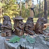 Wooden Norse Gods Ornament Garden/Home Decor
