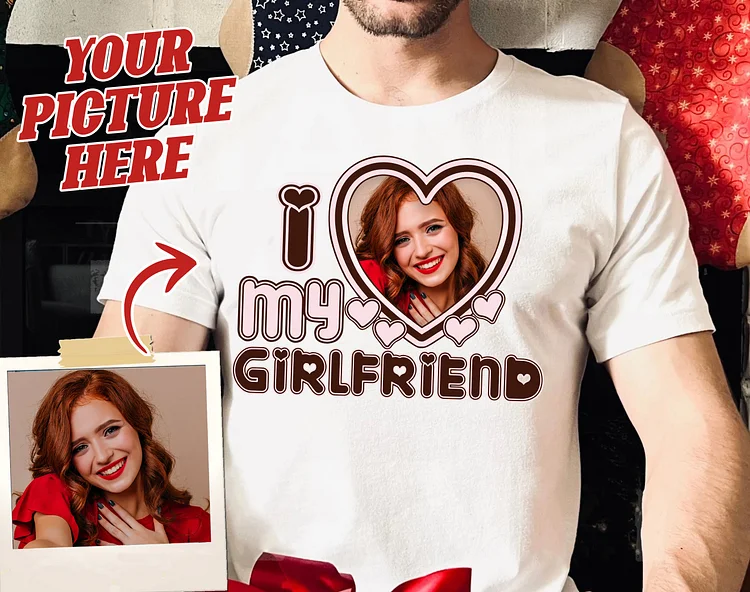 💖I Love My Girlfriend Shirt Custom, I Heart My Girlfriend Shirt