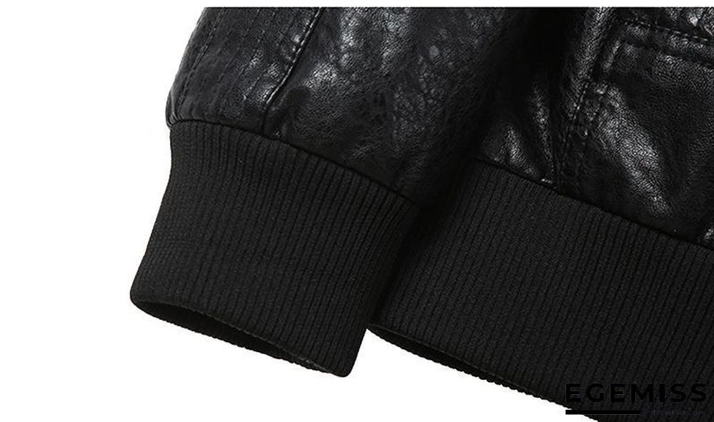 Faux Leather Jacket Men Windproof Outwear Military Army Pilot Bomber PU Leather Jacket Coat 6XL | EGEMISS