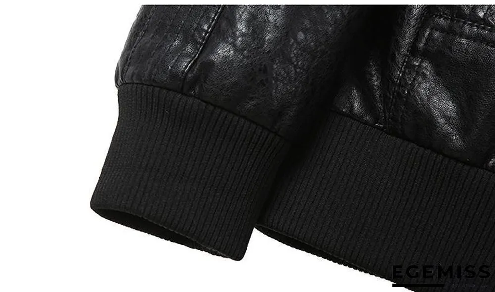 Faux Leather Jacket Men Windproof Outwear Military Army Pilot Bomber PU Leather Jacket Coat 6XL | EGEMISS