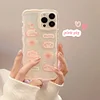 Transparent Cartoon Prints Silicone iPhone 15 Plus Cases For Girls