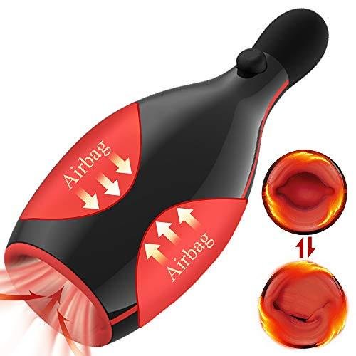 Sucking Vibrating Heating Handjob Cup with Built-in Airbag-FUNSEXDOLLS