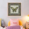 Butterfly Geometric Figure-14CT Stamped Cross Stitch 36*36cm/14.17*14.17in tapestrymarket