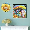 Diamond Painting-DIY Crystal Rhinestone Sunflower Eyes