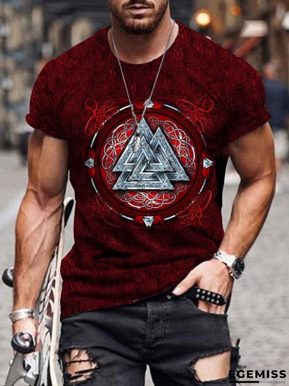 3D Printed T-shirt Short Sleeve New Trend Casual Men's Wear | EGEMISS