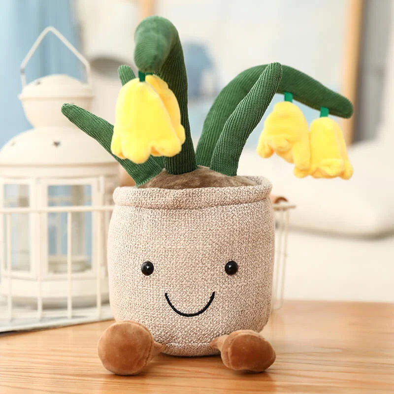 Mewaii® 35cm Flower Pots Plushies Kawaii Mushroom Plush Cuteee Family Plant Pot Squishy Plush Toys
