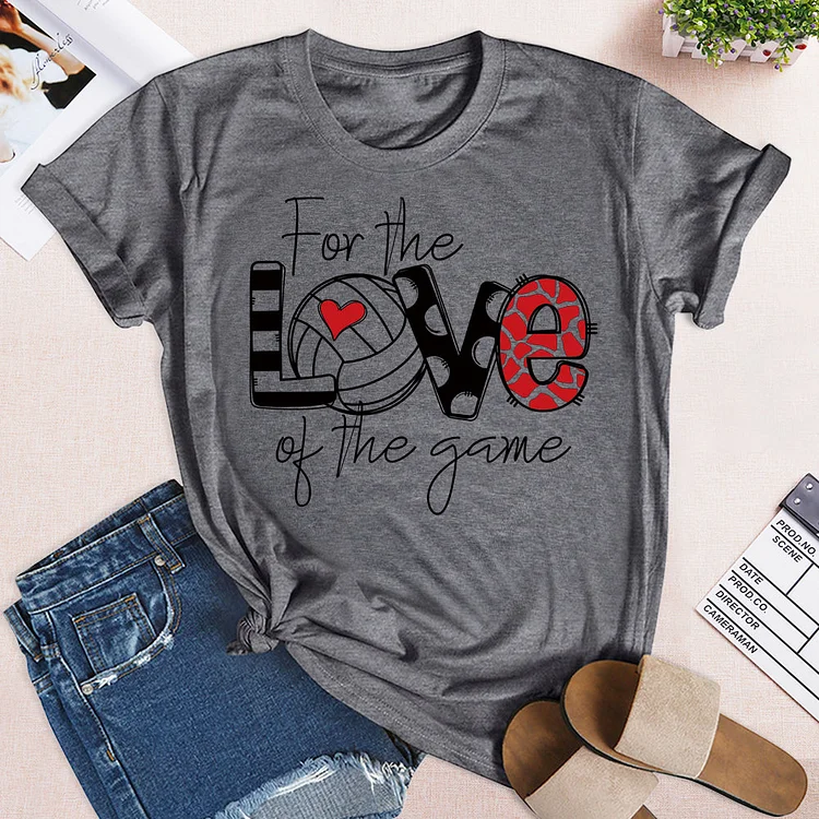 For the Love of the Game - Volleyball   T-shirt Tee -04221-Annaletters