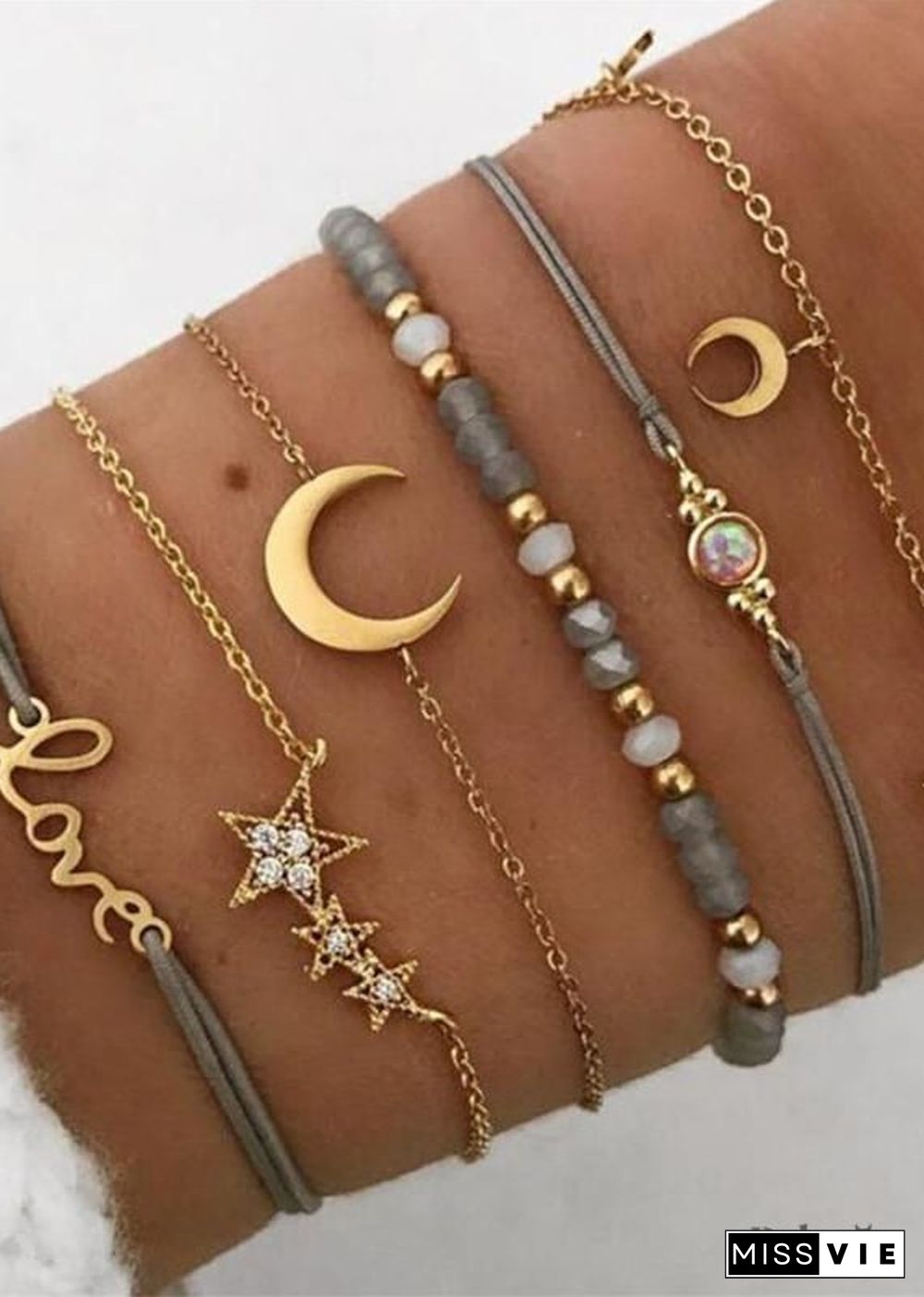 Boho Gold Bracelet Set Celeste Laura