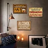 [US Local Warehouse]3PCS Beer Word - Vintage Metal Signs Set - 30*40cm