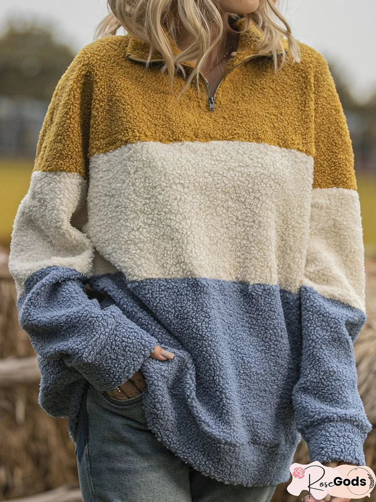 Casual Coral Velvet Sweater